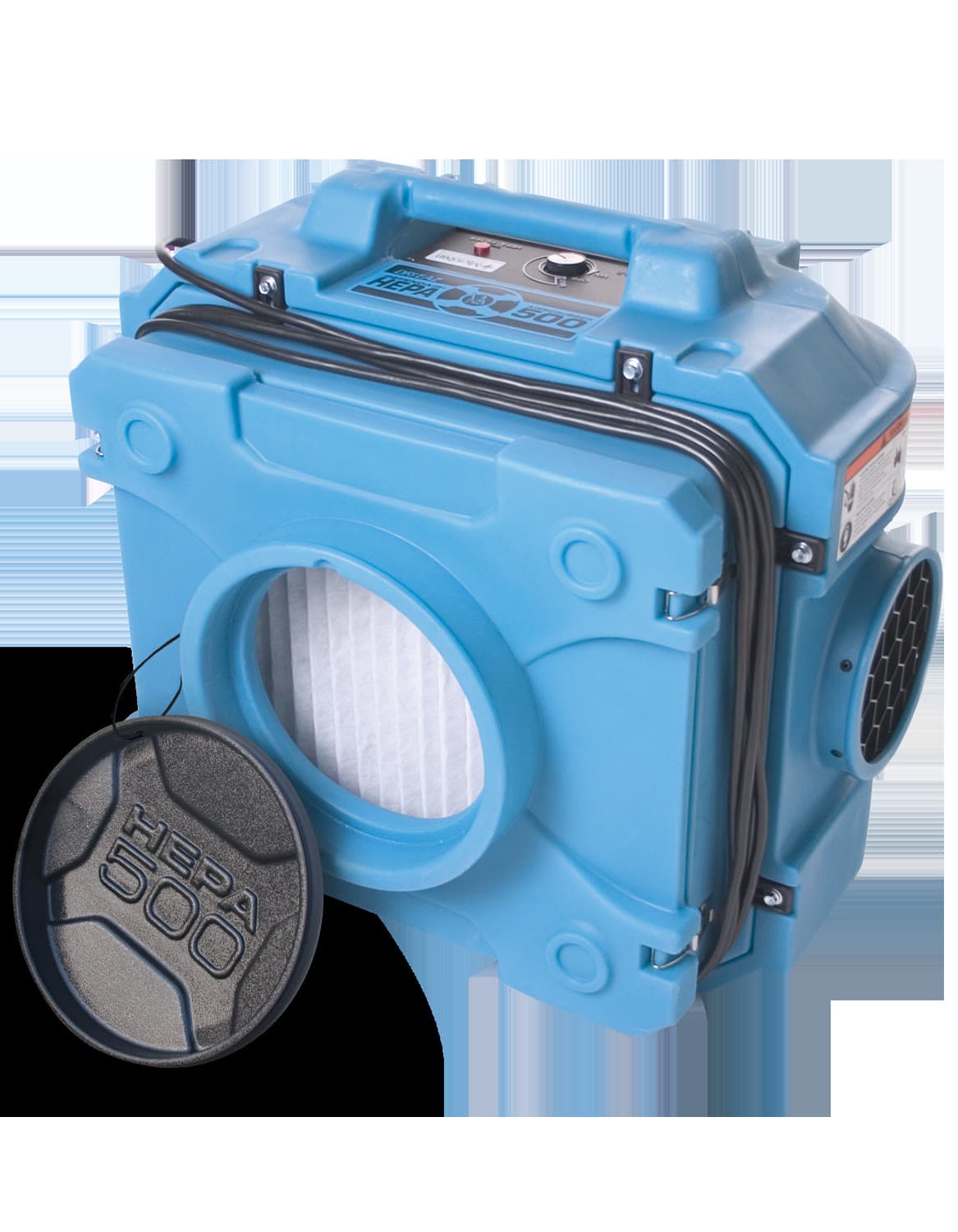 Industrial HEPA air scrubber — representative photo.